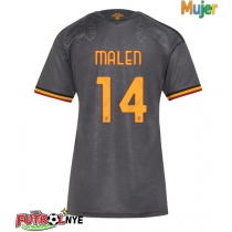 Camiseta AS Roma Donyell Malen #14 Tercera Equipación para mujer 2026-27 manga corta